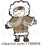 Cartoon Of A Child Eskimo Royalty Free Vector Illustration
