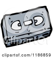Cartoon Of A Cassette Tape Royalty Free Vector Illustration