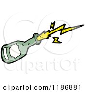 Cartoon Of An Exploding Bottle Royalty Free Vector Illustration by lineartestpilot