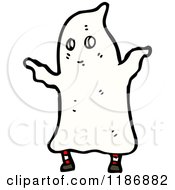 Child In An Ghost Costume