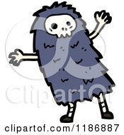 Poster, Art Print Of Child Dressed In A Skull Costume