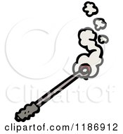 Cartoon Of A Branding Iron Royalty Free Vector Illustration by lineartestpilot