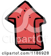 Cartoon Of A Directional Arrow Royalty Free Vector Illustration by lineartestpilot