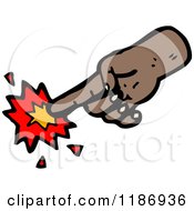 Cartoon Of A Magic Hand Royalty Free Vector Illustration by lineartestpilot