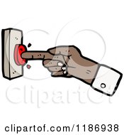 Poster, Art Print Of Hand Pushing A Button