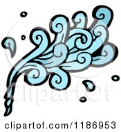 Cartoon Of A Water Design Element Royalty Free Vector Illustration by lineartestpilot