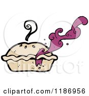 Cartoon Of Berry Pie Royalty Free Vector Illustration by lineartestpilot