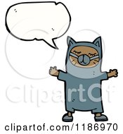 Cartoon Of A Child Wearing An Animal Costume Royalty Free Vector Illustration