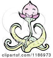 Cartoon Of A Carnivorous Plant Royalty Free Vector Illustration by lineartestpilot