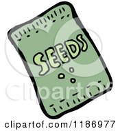 Cartoon Of A Seed Packet Royalty Free Vector Illustration by lineartestpilot