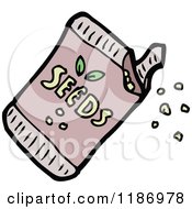 Cartoon Of A Seed Packet Royalty Free Vector Illustration