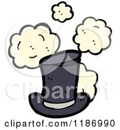 Poster, Art Print Of Old Top Hat With Dust Puffs