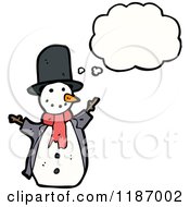 Poster, Art Print Of Snowman Thinking