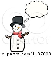 Poster, Art Print Of Snowman Thinking