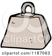 Cartoon Of A Weight Royalty Free Vector Illustration