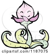 Cartoon Of A Carnivorous Plant Royalty Free Vector Illustration by lineartestpilot