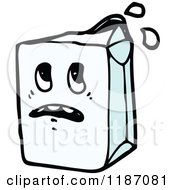Cartoon Of A Kids Leaky Juicebox Royalty Free Vector Illustration by lineartestpilot