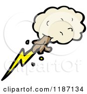 Poster, Art Print Of Hand In A Cloud Throwing A Lightning Bolt
