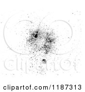 Clipart Of A Black Spray Paint Splatter 2 Royalty Free Vector Illustration
