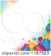 Poster, Art Print Of Background Of Colorful Bubbles Around Copyspace