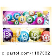 Poster, Art Print Of Bingo And Lottery Ball Banners
