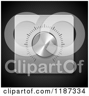 Clipart Of A 3d Silver Dial With Indicator Markings On Metal Royalty Free Illustration by elaineitalia