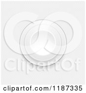 Clipart Of A 3d White Button Over White Carbon Fiver Royalty Free Illustration