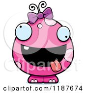 Poster, Art Print Of Crazy Pink Female Monster