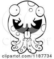 Poster, Art Print Of Black And White Hungry Tentacled Monster