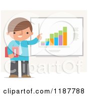 Poster, Art Print Of Businessman Pointing To And Discussing A Chart