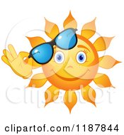 Poster, Art Print Of Smiling Summer Sun Lifting Shades