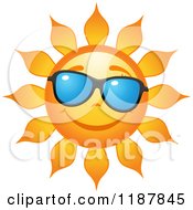 Poster, Art Print Of Smiling Summer Sun With Shades