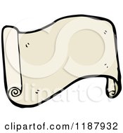 Cartoon Of A Paper Scroll Royalty Free Vector Illustration by lineartestpilot