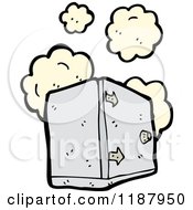 Cartoon Of An Open Safe Royalty Free Vector Illustration by lineartestpilot