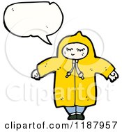 Poster, Art Print Of Child Wearing A Raincoat