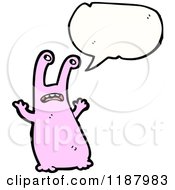 Poster, Art Print Of Pink Monster Speaking