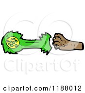 Cartoon Of A Hand Royalty Free Vector Illustration by lineartestpilot