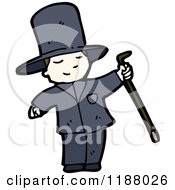 Cartoon Of A Boy Dressed As A Magician Royalty Free Vector Illustration