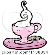 Poster, Art Print Of Pink Cup Of Hot Tea