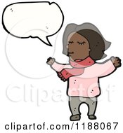Poster, Art Print Of Black Girl Speaking
