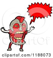 Cartoon Of A Witch Doctor Speaking Royalty Free Vector Illustration