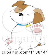 Poster, Art Print Of Cute Puppy Scratching An Itch Behind His Ear