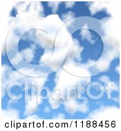 Poster, Art Print Of Blue Sky Background With White Clouds