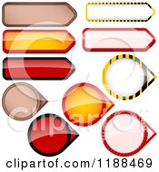 Reflective Round And Rectangular Price Tag Design Elements