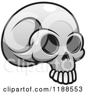 Poster, Art Print Of Grayscale Skull