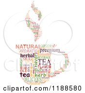 Poster, Art Print Of Tea Cup Made Of Word Tags
