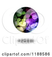 Poster, Art Print Of 3d Colorful Orb With Flares And A Shadow