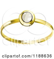 Poster, Art Print Of Gold Ring With A Pearl