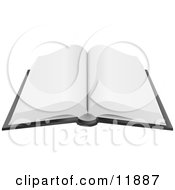 Open Book With Blank Pages Clipart Picture