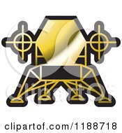 Poster, Art Print Of Black And Gold Robotic Spacecraft Icon